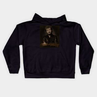 Keith Whitley-Retro Potrait Kids Hoodie